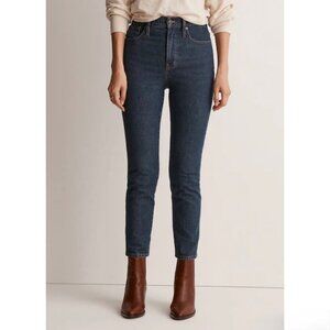 Madewell Denim The Perfect Vintage Mom Jeans High Rise Dark Wash Haight Blue 27